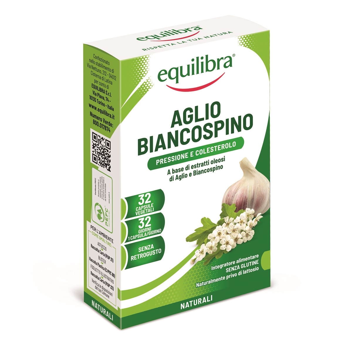 

Aglio Biancospino Equilibra® 32 Capsule Vegetali